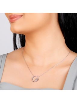 GIVA - Sterling Silver Leafy Love Necklace for Womens and Girls