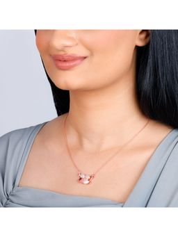 GIVA - Sterling Silver Rose Gold Crab Necklace for Womens and Girls