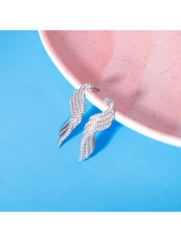 GIVA - Sterling Silver Shining Wave Earrings for Womens and Girls