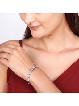 GIVA - Sterling Silver Zircon Flower Bracelet for Womens and Girls