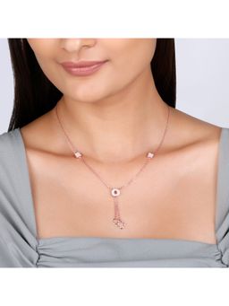 GIVA - Sterling Silver Rose Gold Candy Necklace for Womens and Girls