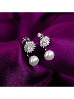 GIVA - Sterling Silver Crystalline Pearl Earrings for Womens and Girls