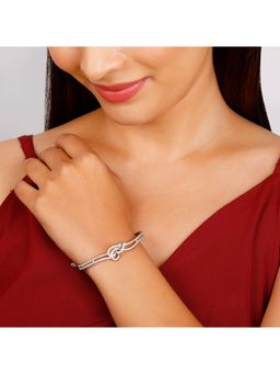 GIVA - Sterling Silver Shruti Hasan Silver Sparkly Affair Bracelet for Womens and Girls