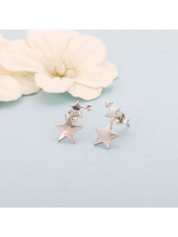 GIVA - Sterling Silver Three Stars Earring for Womens and Girls