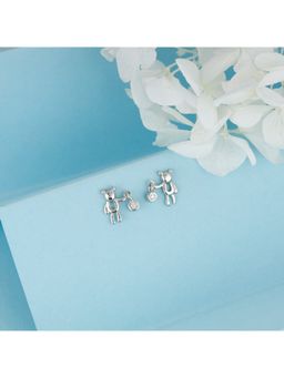 GIVA - Sterling Silver Men Handle Stone Earring for Womens and Girls