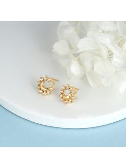 GIVA - Sterling Silver Half Moon Studs for Womens and Girls