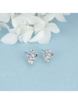 GIVA - Sterling Silver Floral with Stone Studs for Womens and Girls