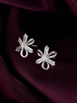 GIVA - Sterling Silver Twisted Flower Earrings for Women and Girls