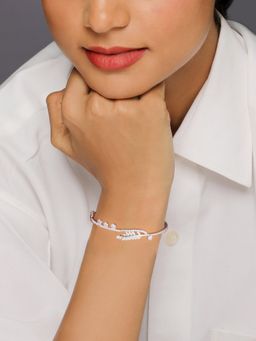 GIVA - Sterling Silver Shiny Leaf Bracelet for Women and Girls