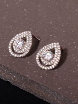 GIVA - Sterling Silver Sparkle Drop Stud Earrings for Women and Girls