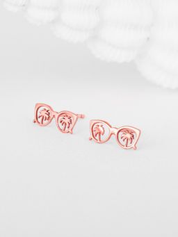 GIVA - Sterling Silver Rose Gold Spectacular Earrings for Womens and Girls