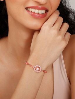 GIVA - Sterling Silver Rose Gold Flowery Tale Bracelet for Womens and Girls