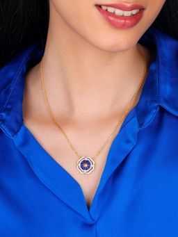 GIVA - Sterling Silver Golden St. Peter's Church Sky of Love Necklace for Womens and Girls