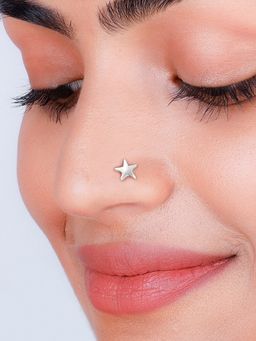 GIVA - Sterling Silver Star Nose Pin for Womens and Girls