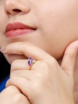 GIVA - Sterling Silver Golden St. Peter's Church Arch Ring for Womens and Girls