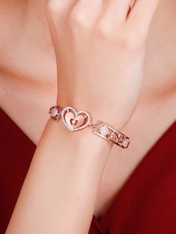 GIVA - Sterling Silver Anushka Sharma Rose Gold Dreamy Love Affair Bracelet