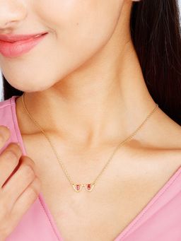 GIVA - Sterling Silver Red My Eyes on You Necklace