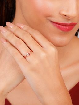 GIVA - Sterling Silver Rose Gold Finally Found You Ring