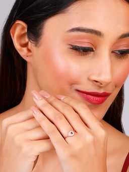 GIVA - Sterling Silver Rose Gold I found You Ring