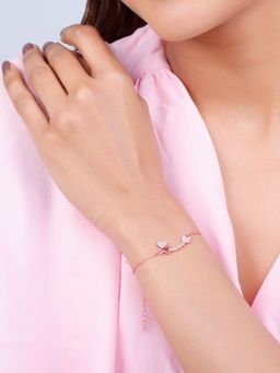 GIVA - Sterling Silver Rose Gold Soulmate Seeker Bracelet for Womens and Girls