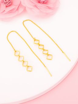 GIVA - Sterling Silver Golden Hanging Kite Earrings for Womens and Girls