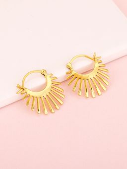GIVA - Sterling Silver Golden Rays of Sun Earrings for Womens and Girls