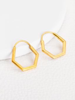 GIVA - Sterling Silver Golden Basket Earrings for Womens and Girls