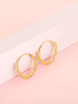 GIVA - Sterling Silver Golden Dancing Maiden Hoop Earrings for Womens and Girls