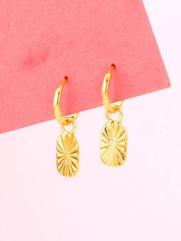GIVA - Sterling Silver Golden Sunrays Hoop Earrings for Womens and Girls