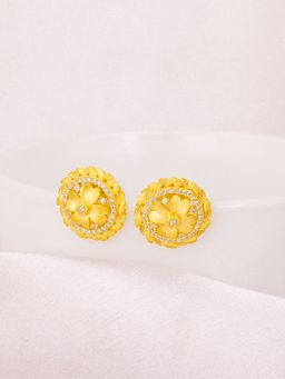 GIVA - Sterling Silver Golden Primrose Earrings for Womens and Girls
