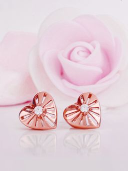 GIVA - Sterling Silver Rose Gold The Sunshine of My Life Earrings for Womens and Girls