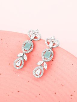 GIVA - Sterling Silver Green Imperial Earrings for Womens and Girls