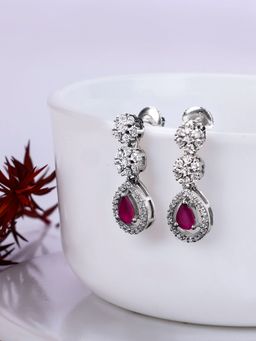 GIVA - Sterling Silver Cherry Prunus Earrings for Womens and Girls