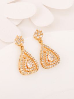 GIVA - Sterling Silver Golden Be My Love Earrings for Womens and Girls