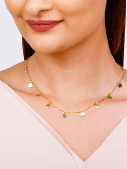 GIVA - Sterling Silver Golden Gypsy Charms Chain for Womens and Girls