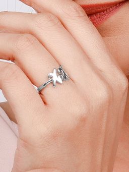 GIVA - Sterling Silver Hugs and Kisses Rings for Womens and Girls
