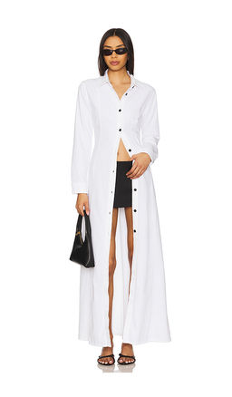 3x1 - Marina Slim Long Dress in White