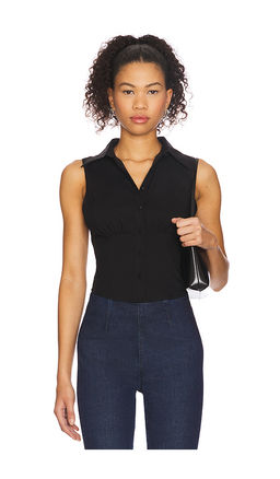 ALL THE WAYS - Pattie Button Up Top