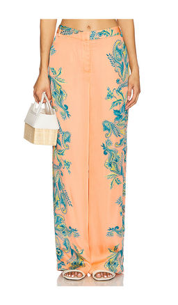 HEMANT AND NANDITA - Straight Pants With Buckle Belt