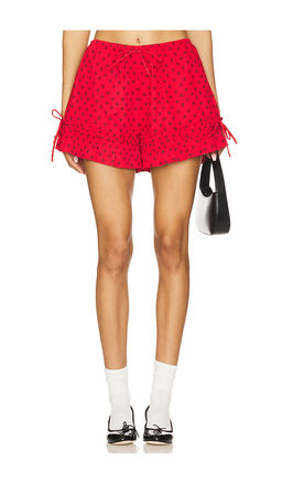 Damson Madder - Mafalda Frilly Tie Boxer Shorts