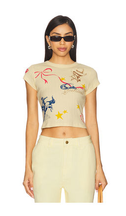 DAYDREAMER - Western Flash Pointelle Tee