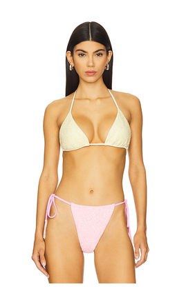 Oceanus - Nixie Color Block Bikini Top