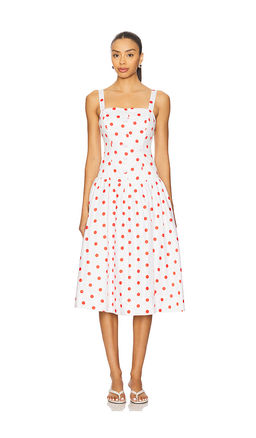 For Love & Lemons - Red Dot Midi Dress