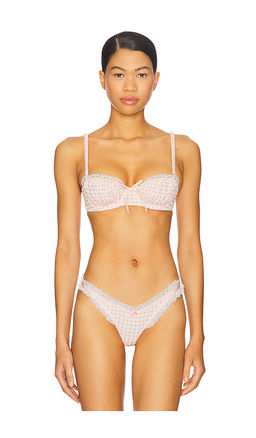For Love & Lemons - Petal Gingham Underwire Bra