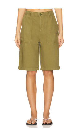 Good American - Lite Linen Bermuda Short