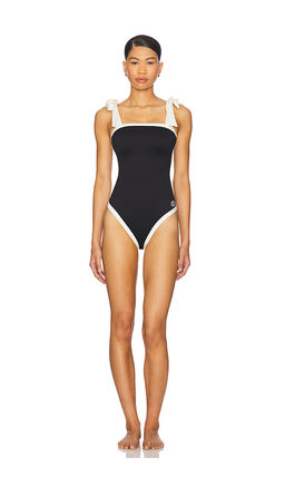 SIMKHAI - Piper Bow Tie Strap One Piece Swimsuit