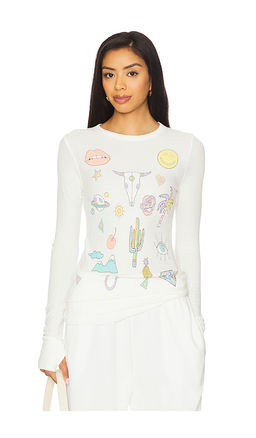 Lauren Moshi - Mckinley Dessert Vibes Fitted Thermal Top