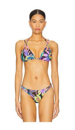 Luli Fama - Neon Nights Triangle Bikini Top