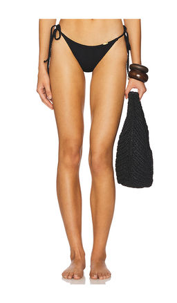 Luli Fama - Seamless Wavy Ruched Back Brazilian Tie Side Bikini Bottom