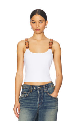 Monse - Leather Strap Tank Top
